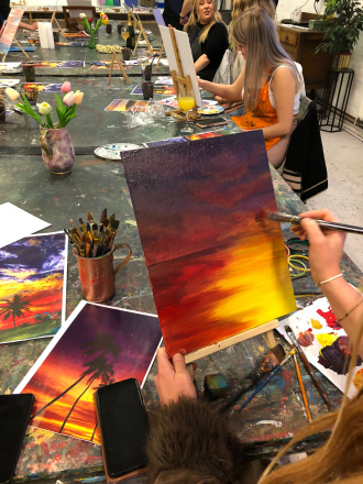 Sip and Paint Events !