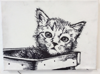 Art Club Drawing Cat project 